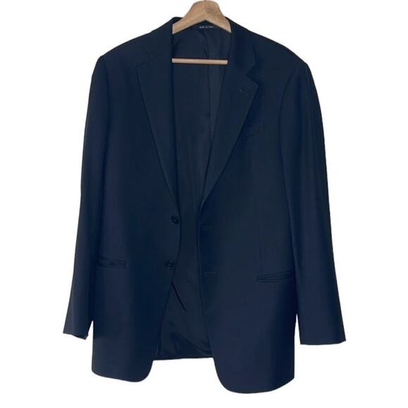 ARMANI COLLEZIONI MEN'S SINGLE BREASTED  BLACK  WOOL BLAZER  SIZE 40R‎ - Picture 1 of 10
